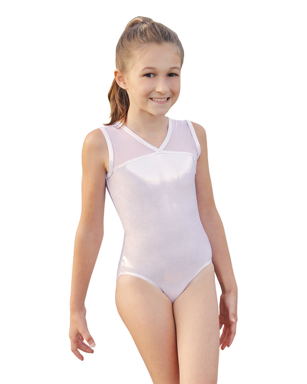 Mondor Metallic Mesh Tank Gymnastics Leotard - 17891 Womens