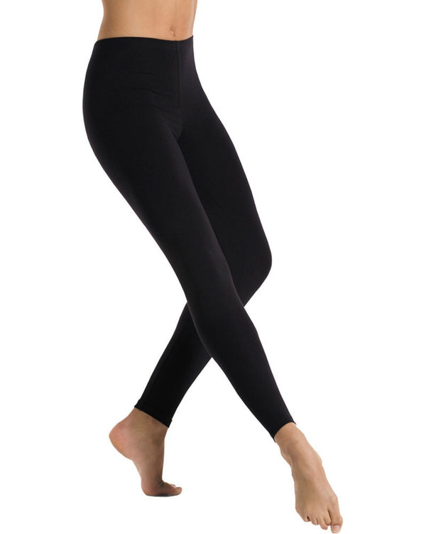 MiDee Women Black Leggings Girls Elastic Waistline Stretchy Cropped Pants  Dance Teacher Training Casual Slim Clothing Large Size
