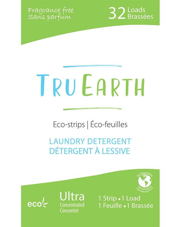 Tru Earth Laundry Strip Detergent 32 Loads - Fragrance Free - Dancewear  Centre