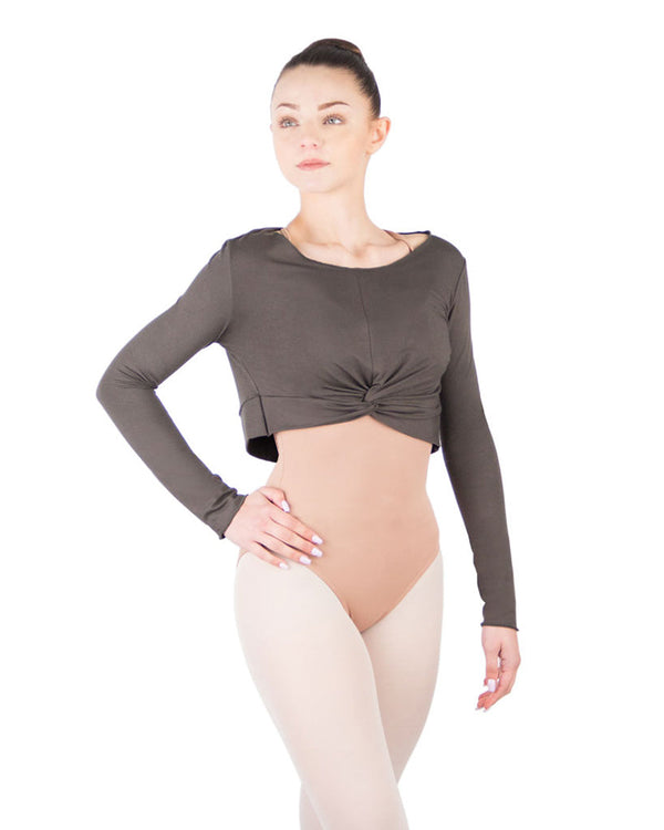 Ballet Rosa Megumi Stretch Bamboo Long Sleeve Twist Crop Top - Womens -  Dancewear Centre