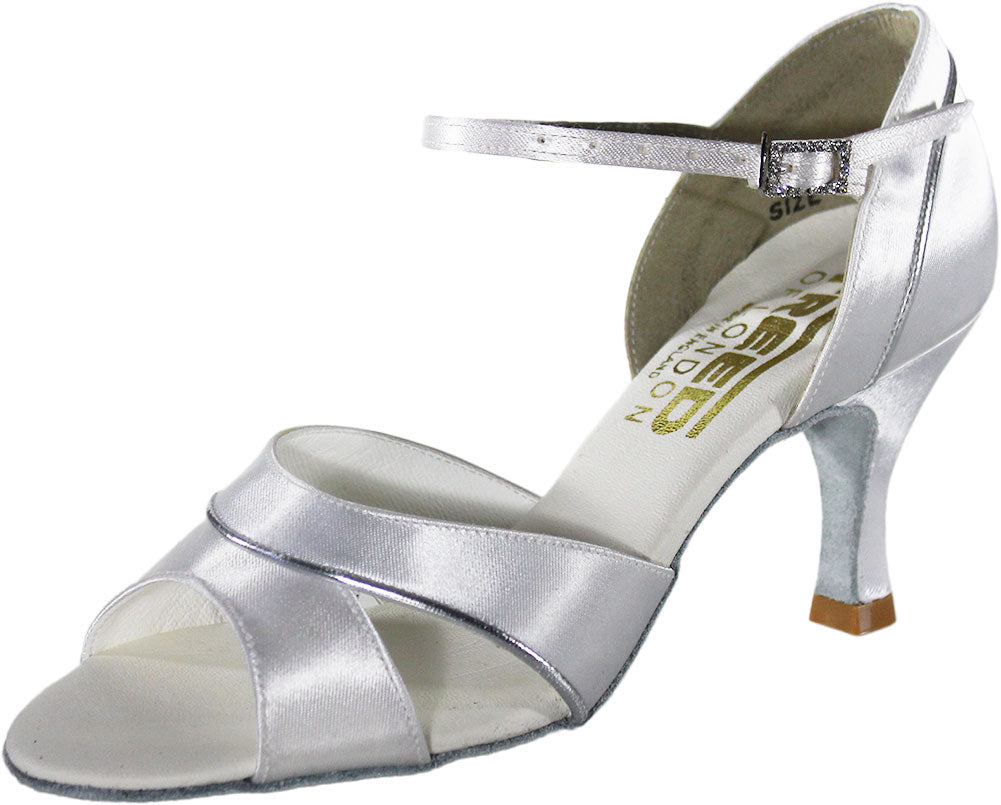 Freed Of London Soroya Open Toe Satin 2.5&quot; Latin Ballroom Shoes - Womens