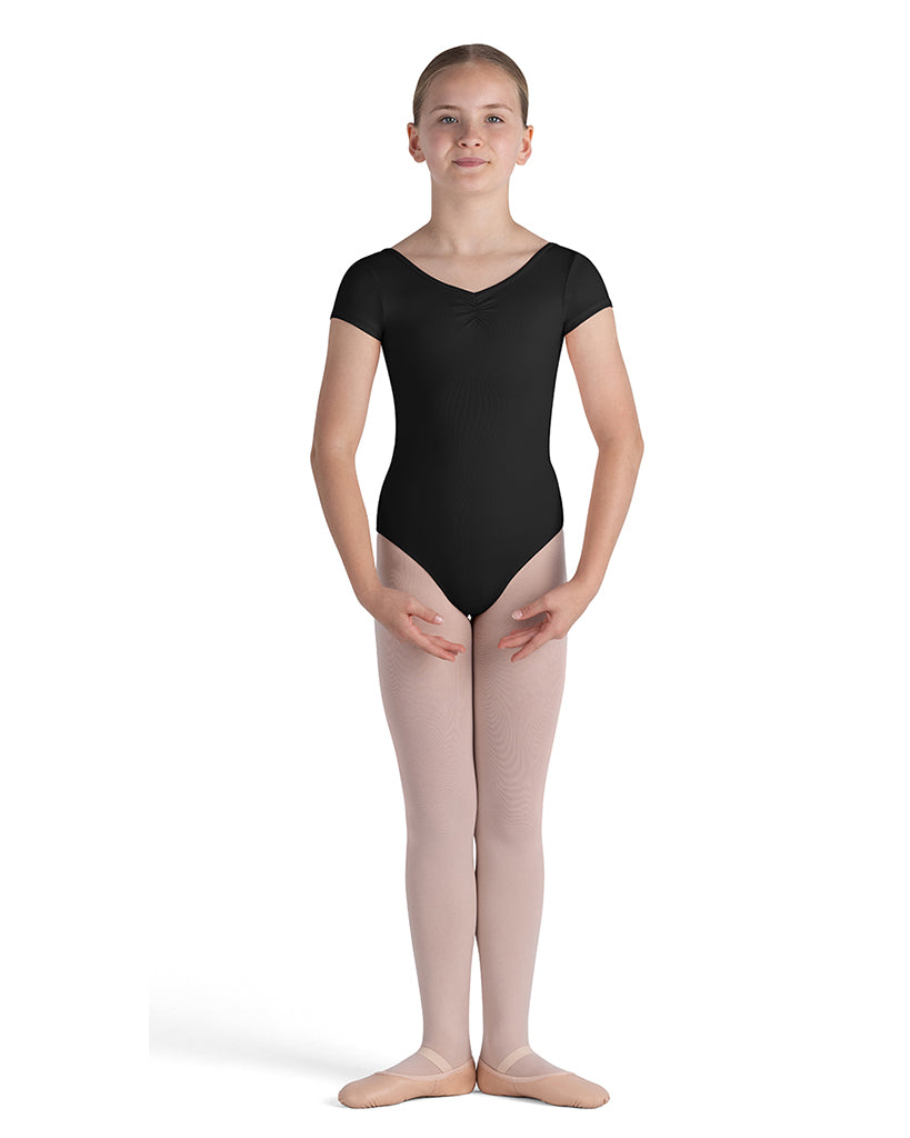 Bloch Ballet Core Piper Pinch Front Cap Sleeve Leotard - CL4262 Girls