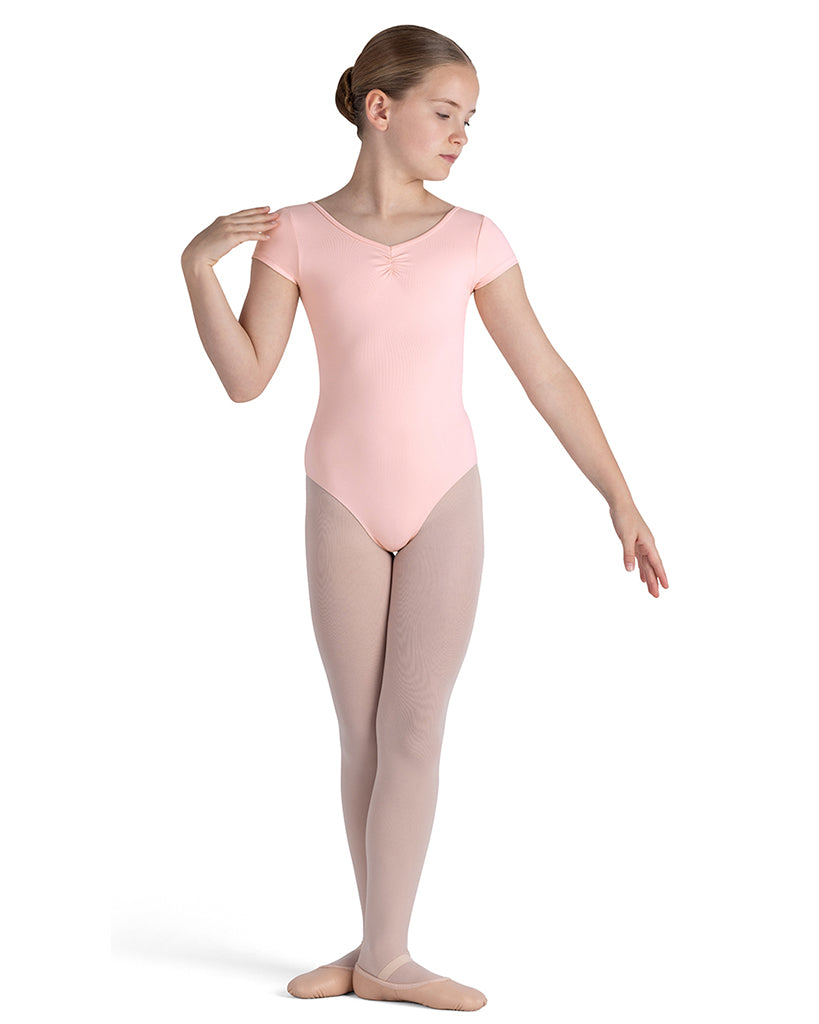 Bloch Ballet Core Piper Pinch Front Cap Sleeve Leotard - CL4262 Girls