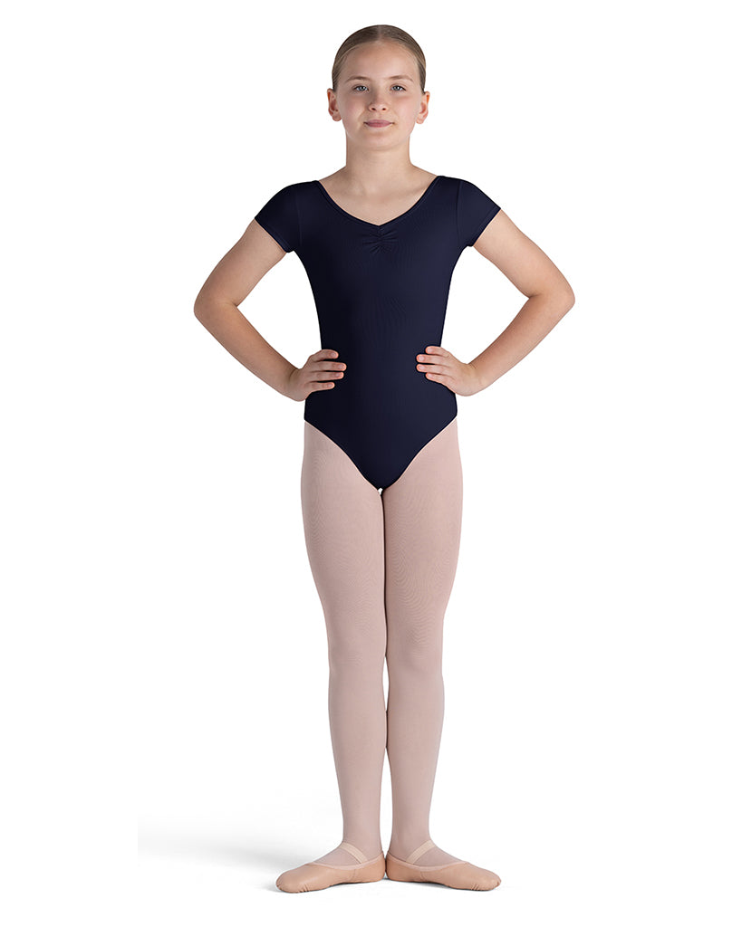 Bloch Ballet Core Piper Pinch Front Cap Sleeve Leotard - CL4262 Girls