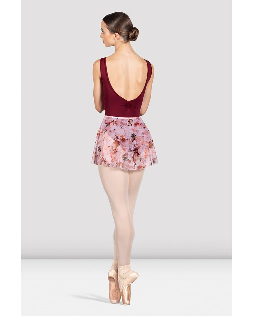 Bloch Floral Printed Pull-On Ballet Skirt - R0241 Womens - Laurel Mist Print