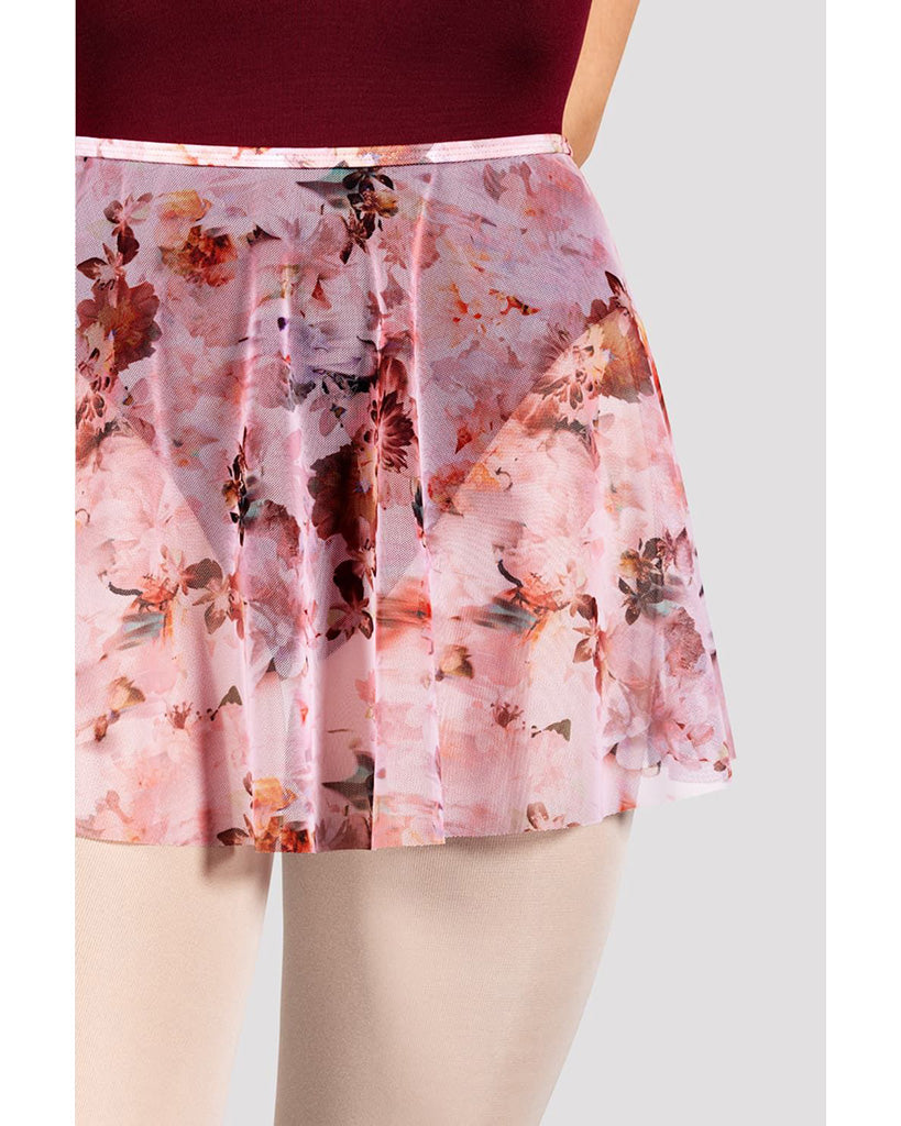 Bloch Floral Printed Pull-On Ballet Skirt - R0241 Womens - Laurel Mist Print