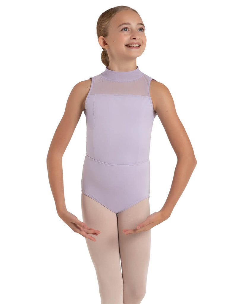 Capezio Cloud Nine Starry High Neck Mesh Leotard - 12166C Girls