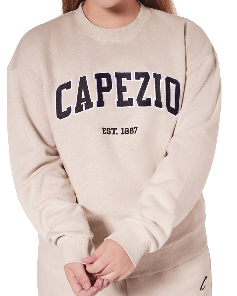 Capezio Established 1887 Crewneck Sweater - F6005U Womens - Oat