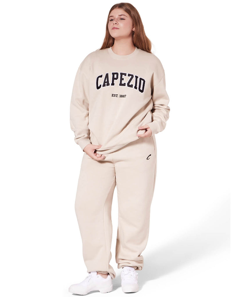 Capezio Established 1887 Crewneck Sweater - F6005U Womens - Oat