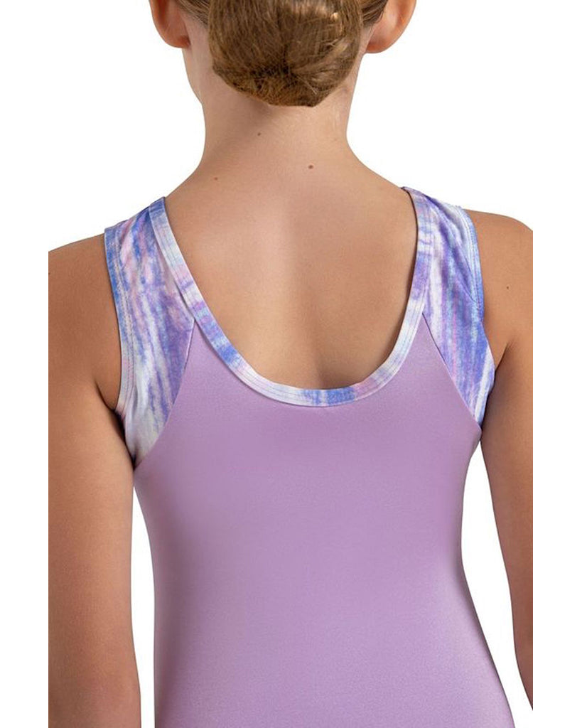 Capezio Mermaid Magic Enchanting Gymnastic Leotard - 12112C - Girls Tie Dye Lilac