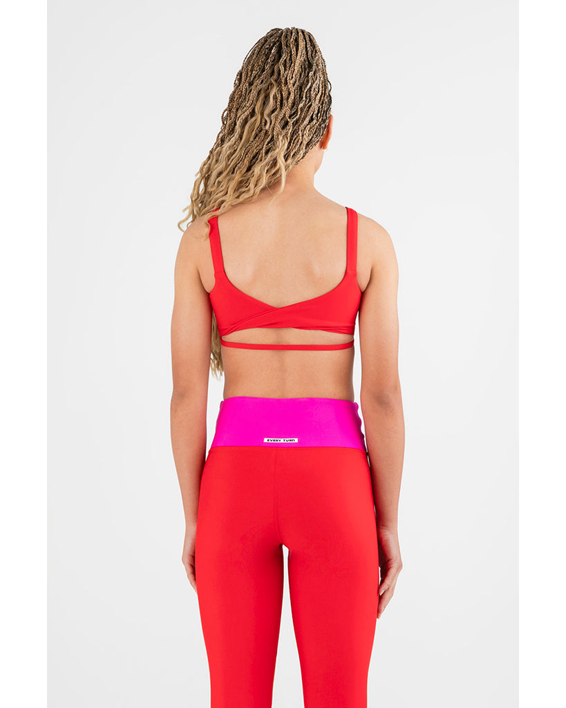 Every Turn Blayze Crop Top - Girls - Fireball Red