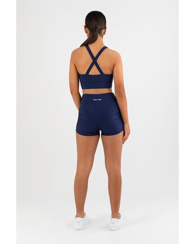 Every Turn Breathe Deeply Short - Girls - Navy