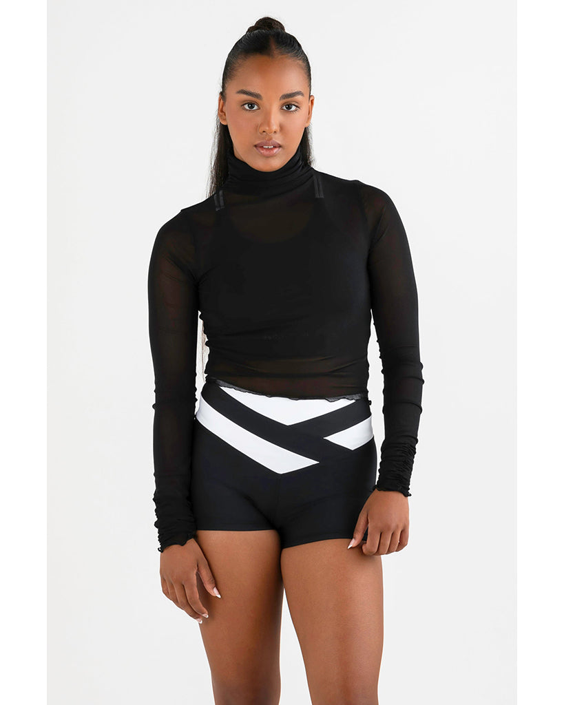 Every Turn Mesh Long Sleeve Top Girls Black