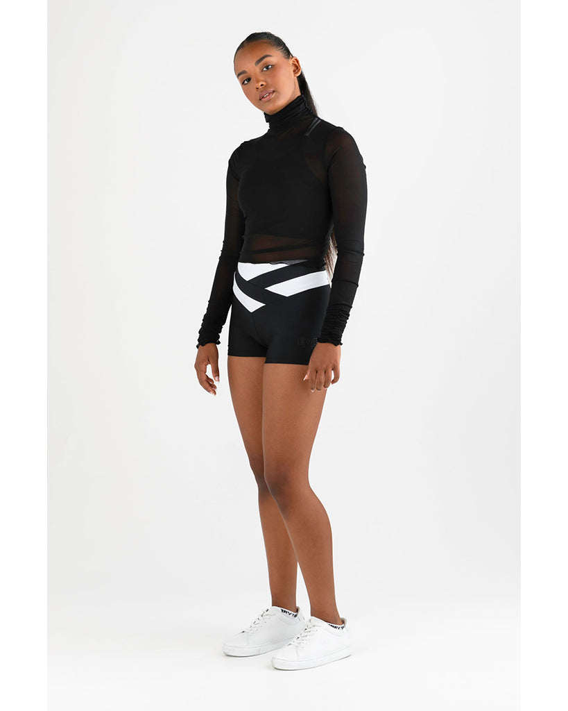 Every Turn Mesh Long Sleeve Top - Girls - Black