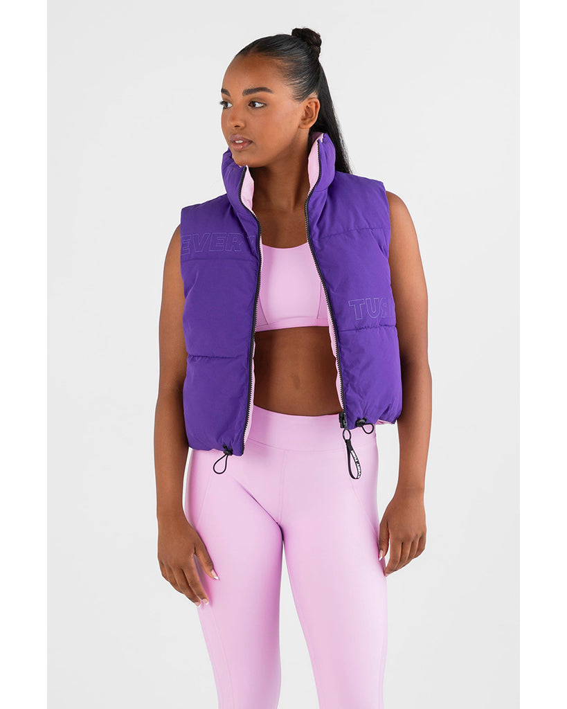 Every Turn Reverse It Puffer Jacket - Girls - Fairy Floss / Power Purple