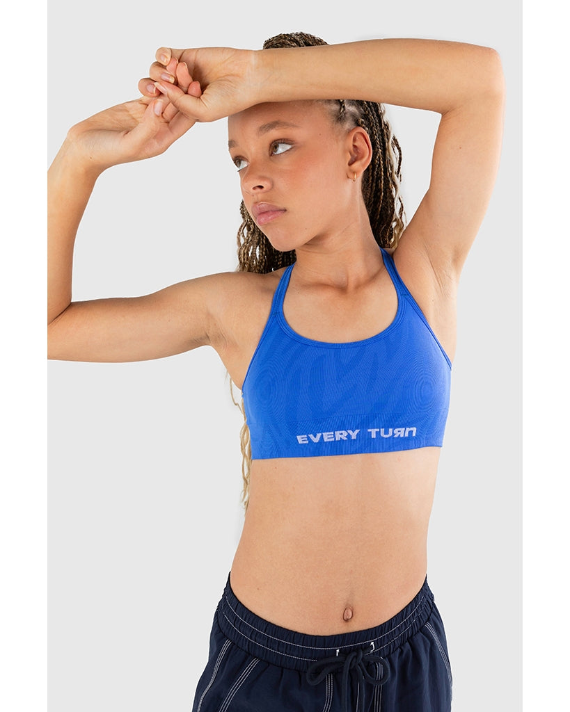 Every Turn Wild Energy Seamless Crop Top - Girls - Blueberry