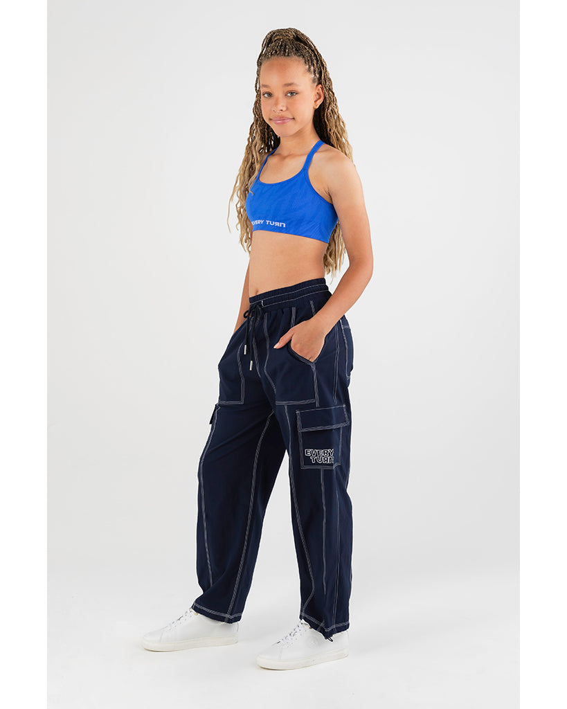 Every Turn Wild Energy Seamless Crop Top - Girls - Blueberry