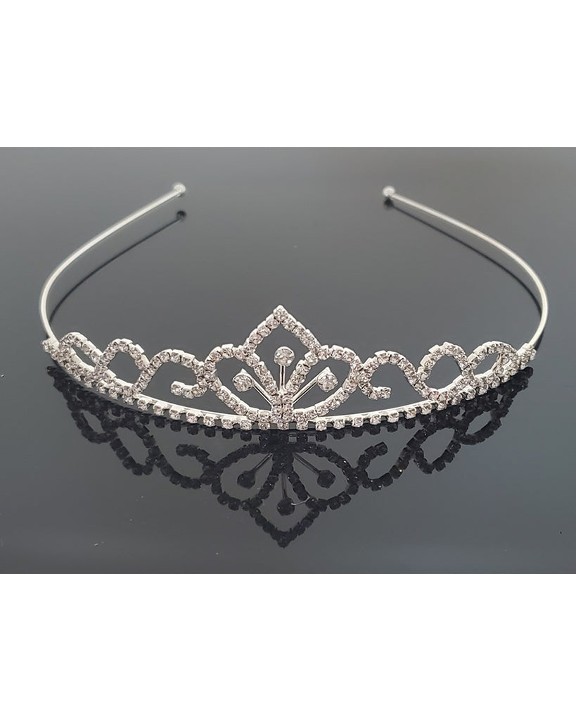 FH2 Large Dance Competition Effortless Rhinestone Crystal Tiara - TR0608