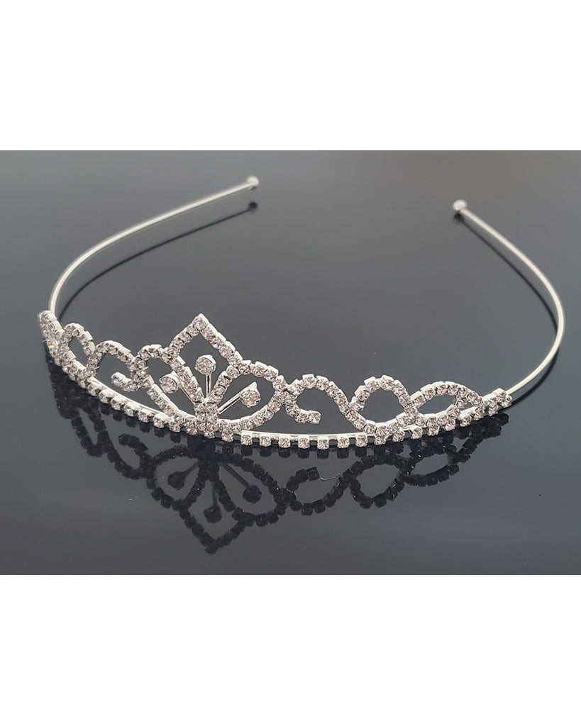 FH2 Large Dance Competition Effortless Rhinestone Crystal Tiara - TR0608