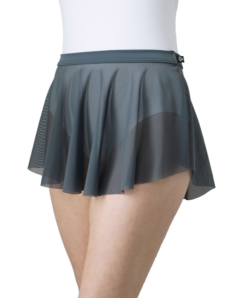 Jule Dancewear Meshie Mesh Pull On Skirt - Womens - Charcoal