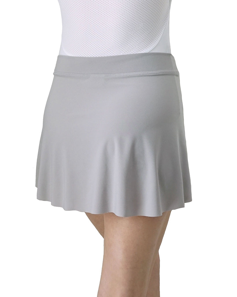 Jule Dancewear Mock Wrap Petal Pull-On Skirt - PS3 Womens - Dove Grey