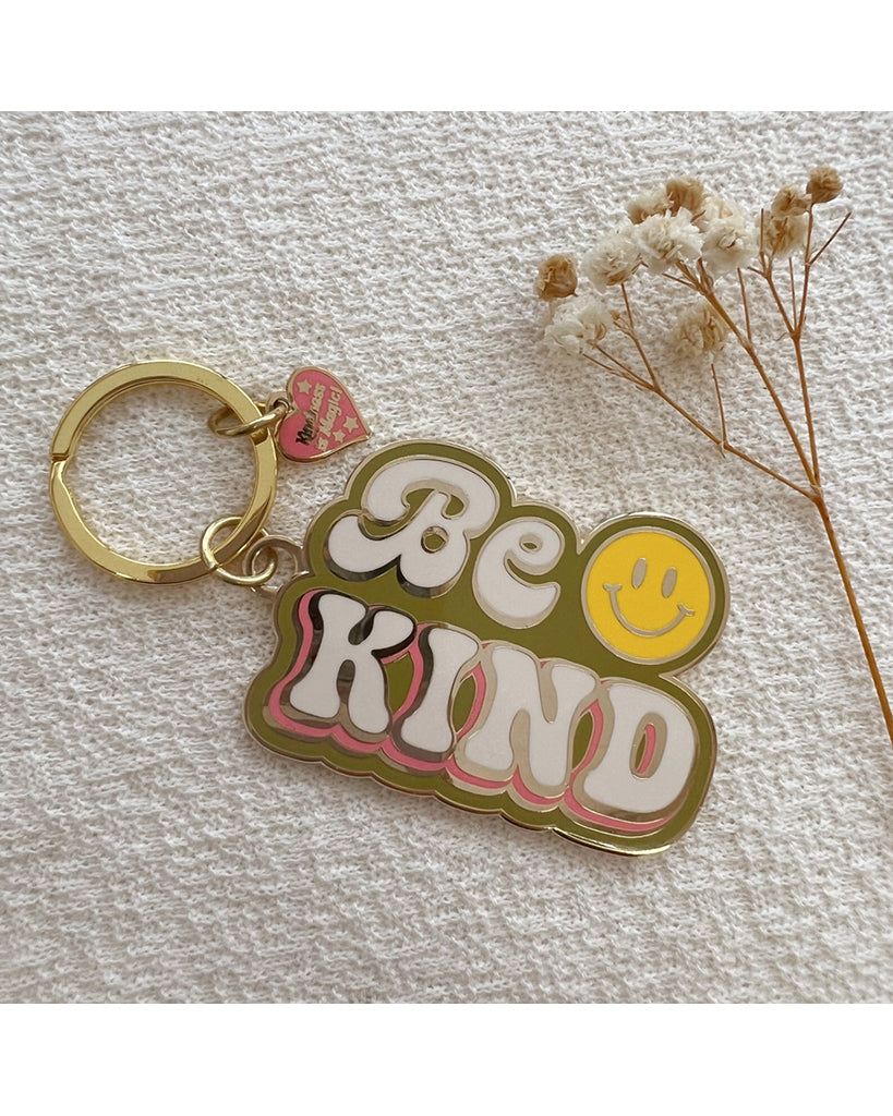 Kindness is Magic Be Kind Smiley Keychain