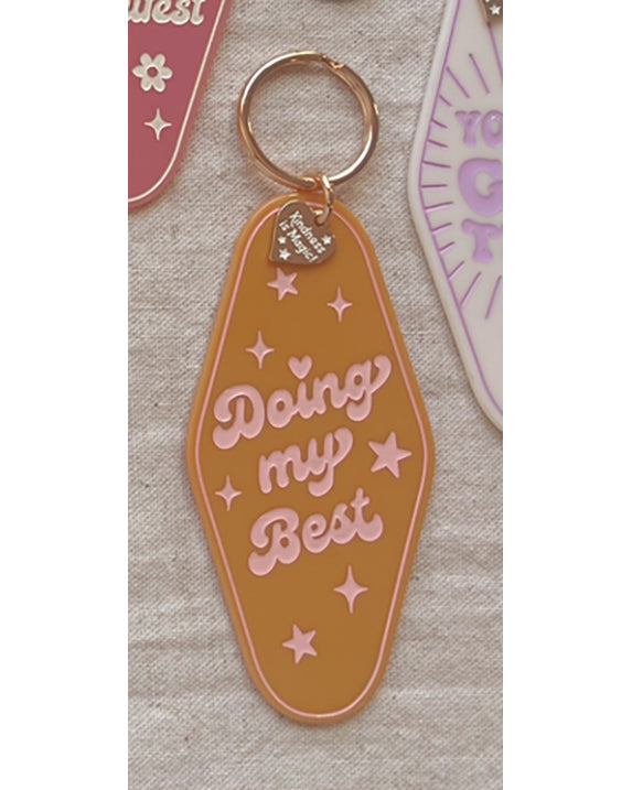 Kindness is Magic Inspirational Motel Keychain - Doing My Best