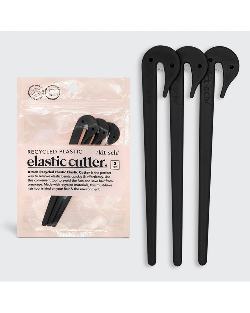 Kitsch Eco-Friendly Elastic Cutters 3pc Set - Black