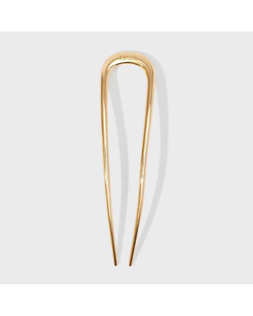 Kitsch Metal French Hair Pin 1pc - Gold