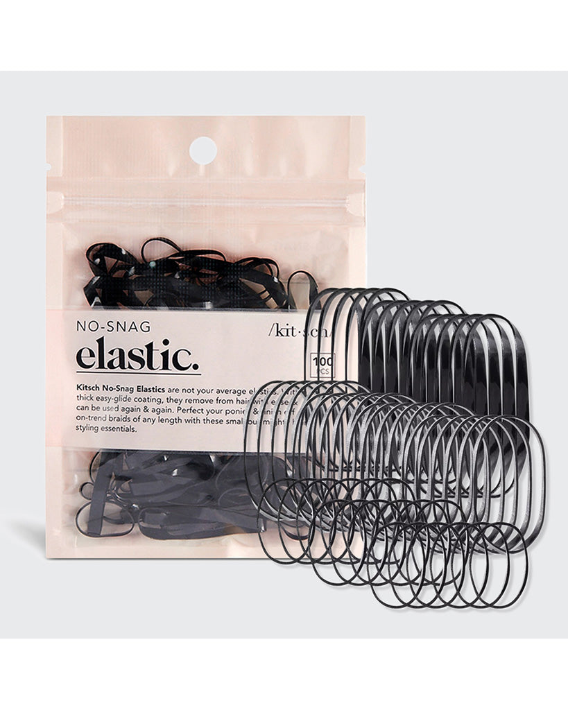 Kitsch NO-Snag Elastic 100pc - Black