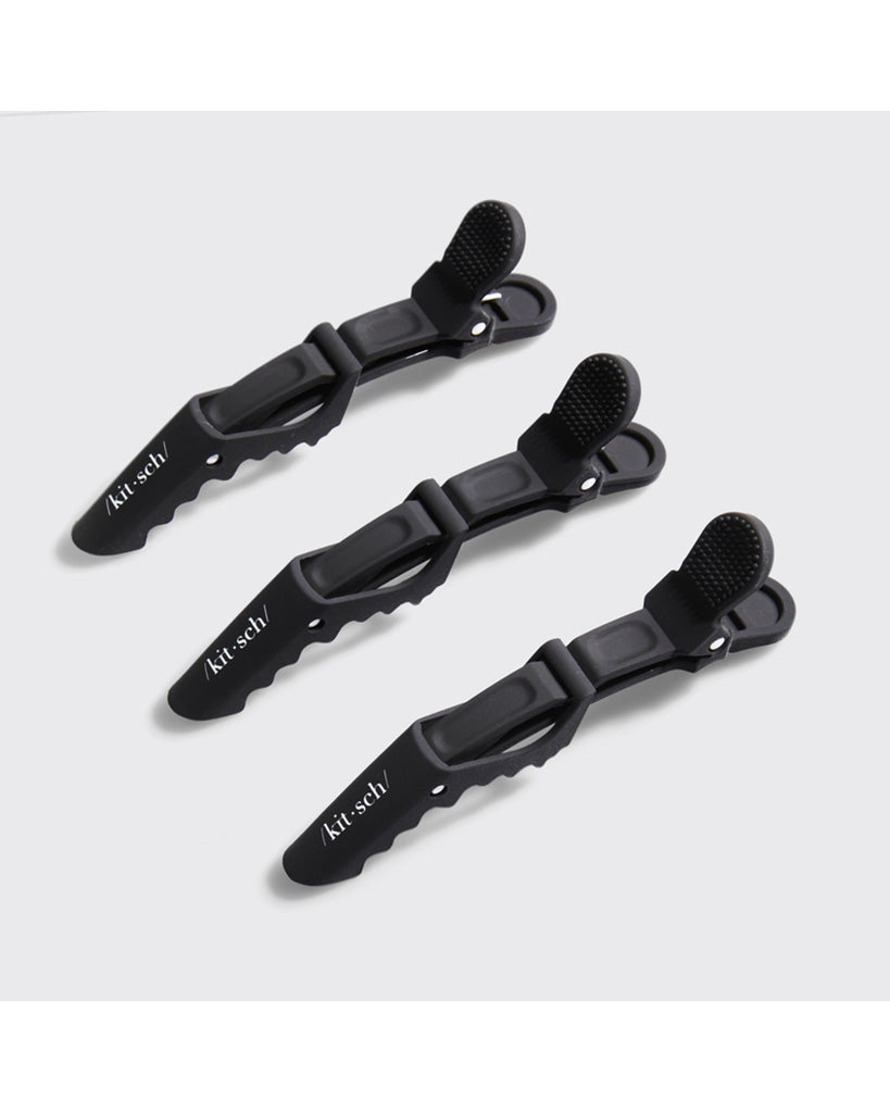 Kitsch No Slip Crocodile Clip 3pc - Black