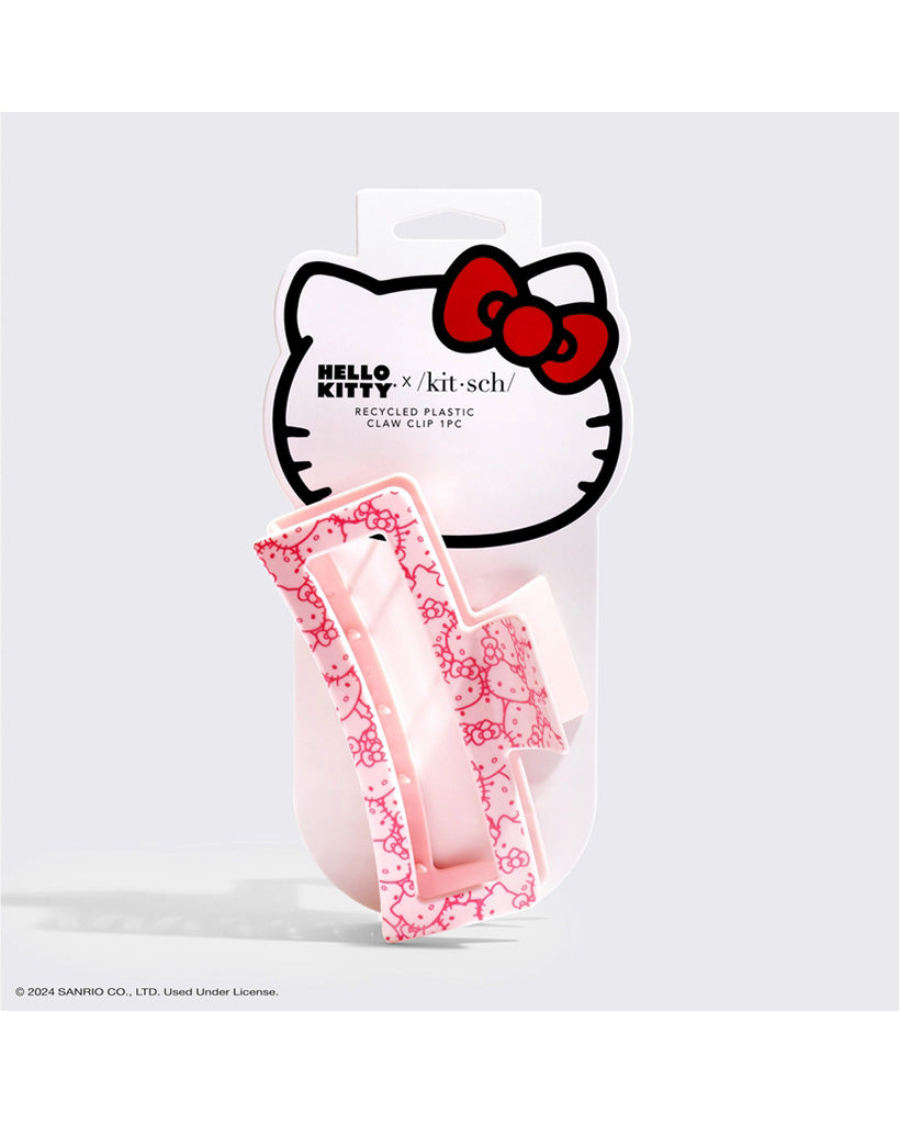 Kitsch x Hello Kitty Recycled Jumbo Open Claw Clip - Pink Kitty