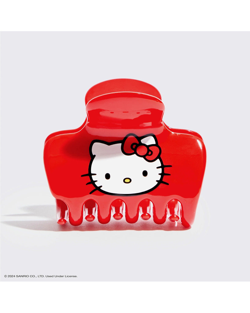 Kitsch x Hello Kitty Recycled Puffy Claw Clip - Kitty Face