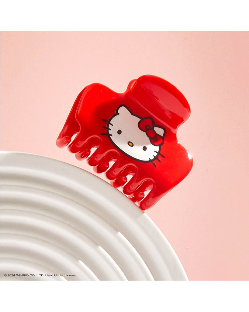 Kitsch x Hello Kitty Recycled Puffy Claw Clip - Kitty Face