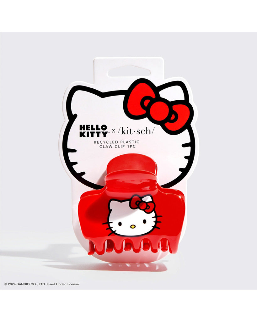 Kitsch x Hello Kitty Recycled Puffy Claw Clip - Kitty Face