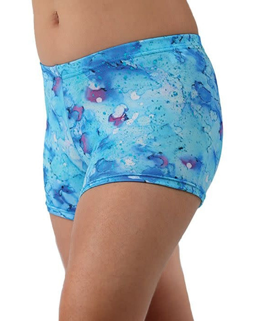 Mondor Abstract Print Gymnastic Shorts - 27825 Girls