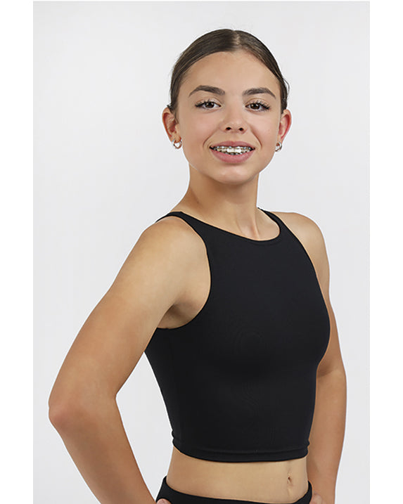 Mondor Open Back Tank Crop Top - 3595C Girls