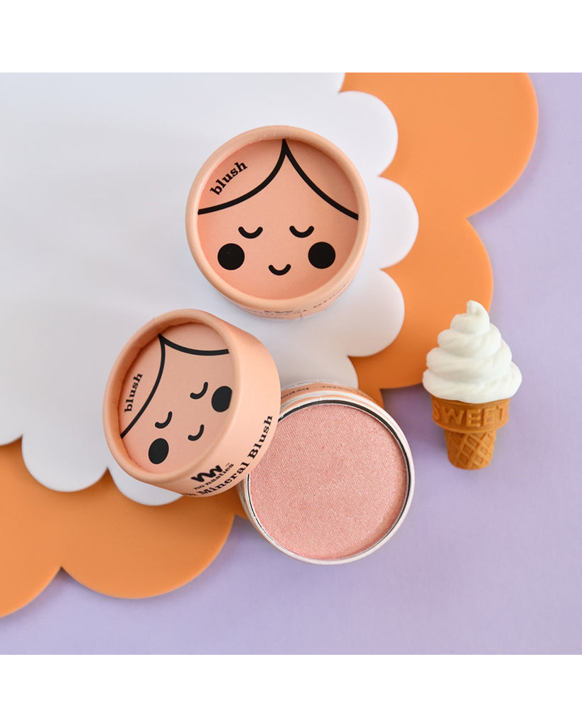 No Nasties Kids Eco Natural Pressed Eyeshadow &amp; Blush - Peach Blush