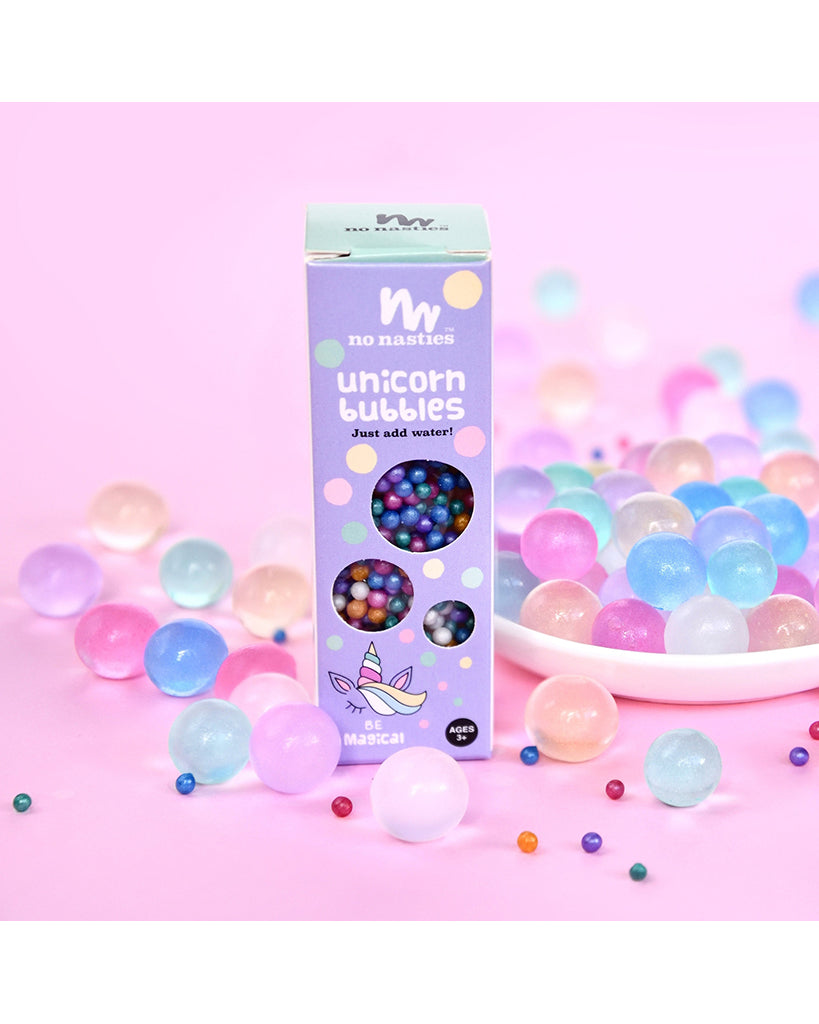 No Nasties Kids Limited Edition Unicorn Bubbles Biodegradable Waterbeads 10g