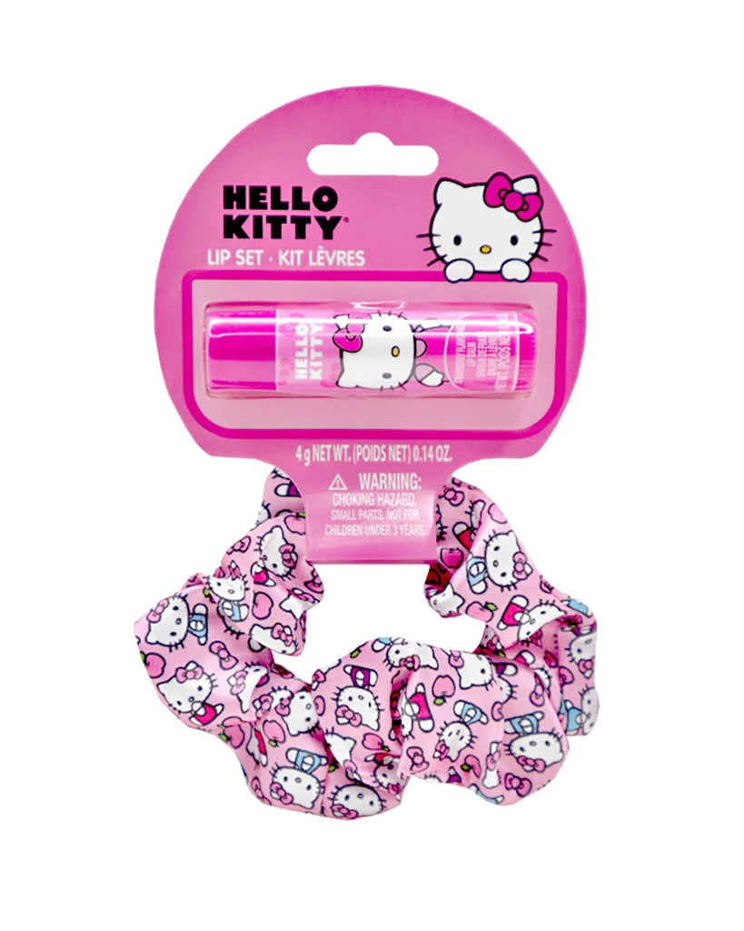 Pineapple Beauty Hello Kitty Lip Balm and Hair Scrunchies Set