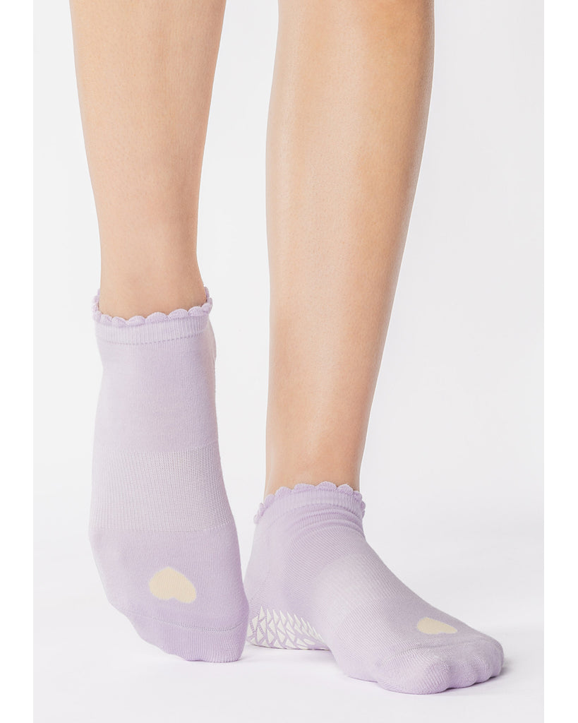 Pointe Studio Love Full Foot Grip Sock - Womens - Violet