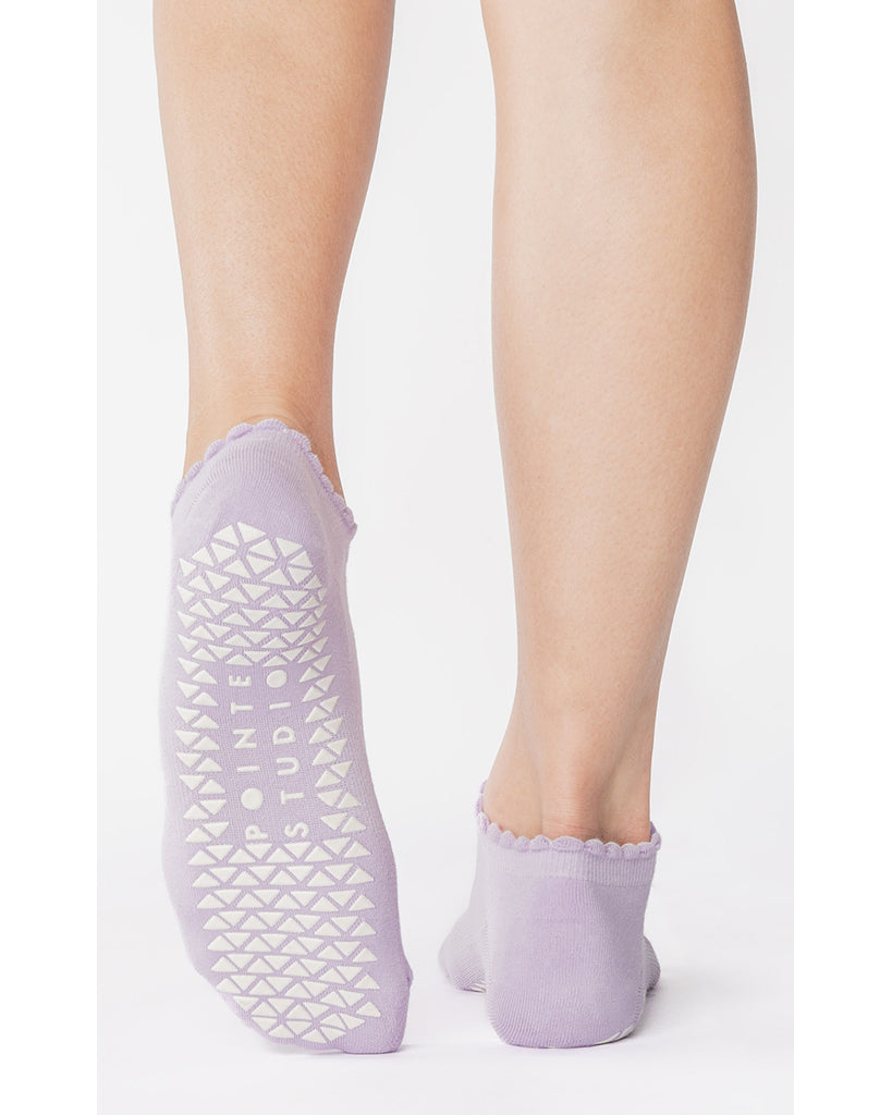 Pointe Studio Love Full Foot Grip Sock - Womens - Violet