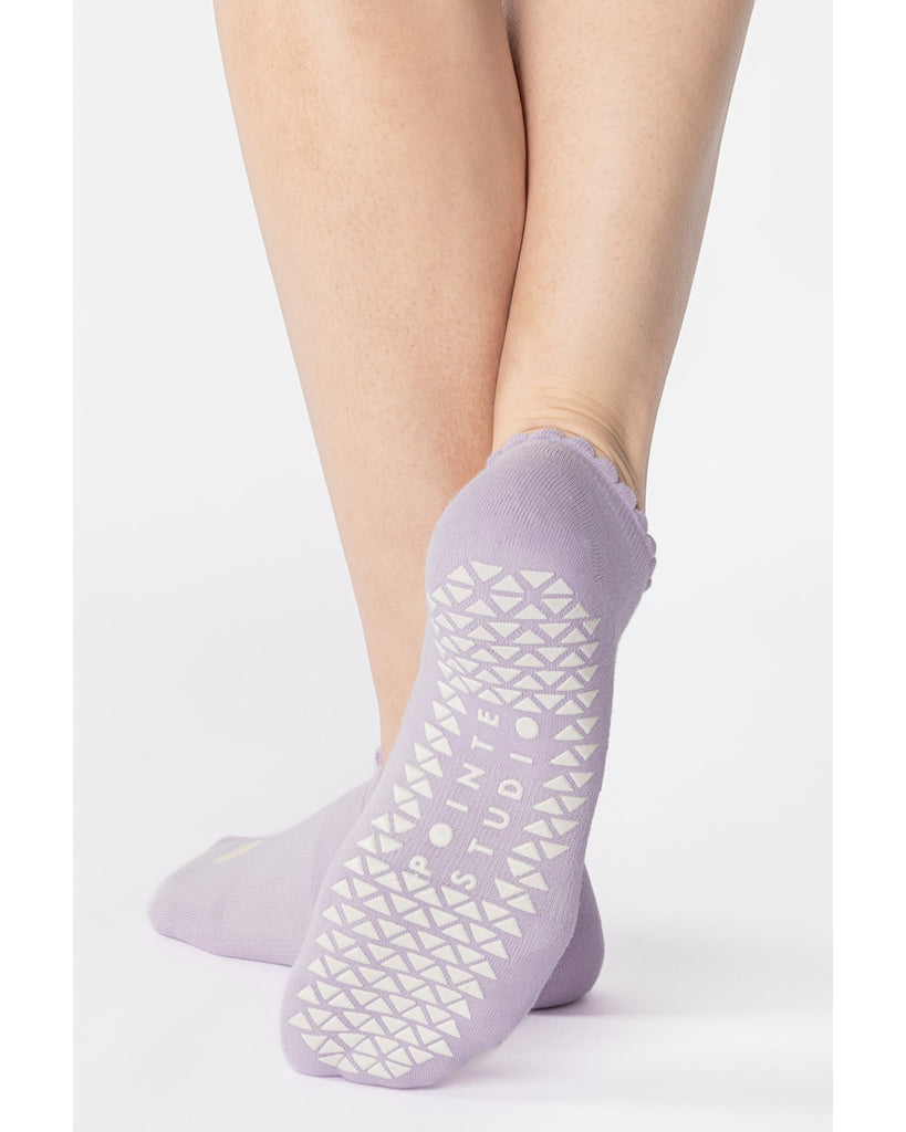 Pointe Studio Love Full Foot Grip Sock - Womens - Violet