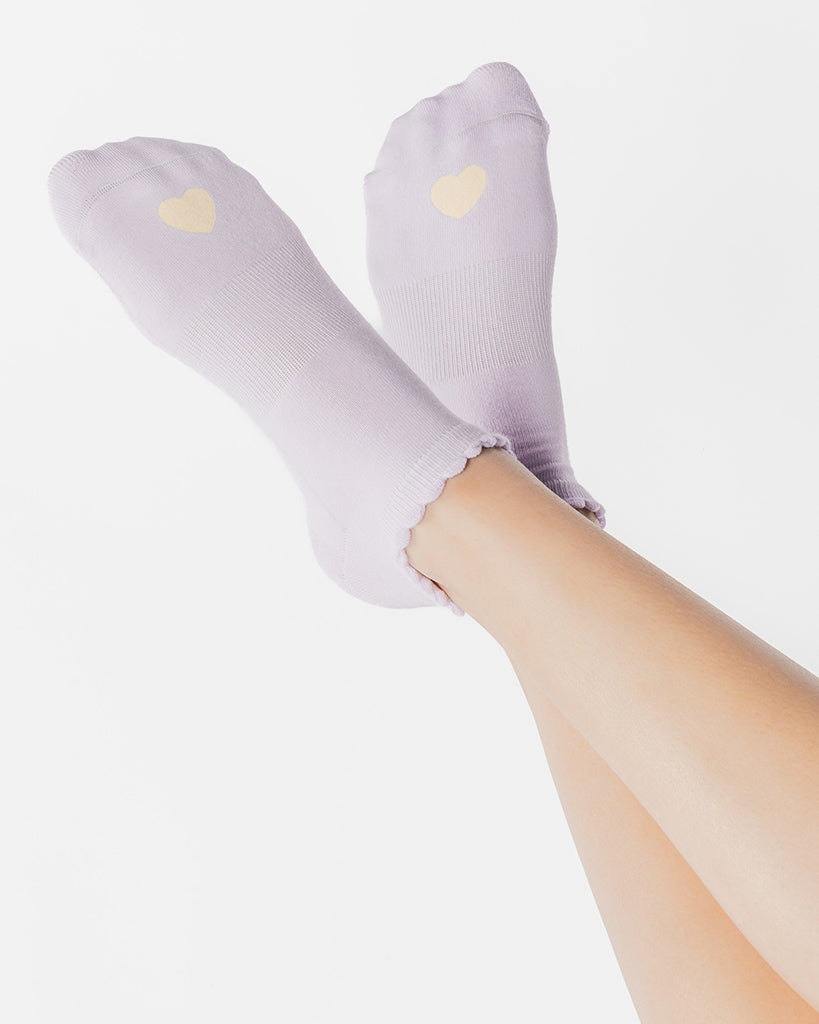 Pointe Studio Love Full Foot Grip Sock - Womens - Violet