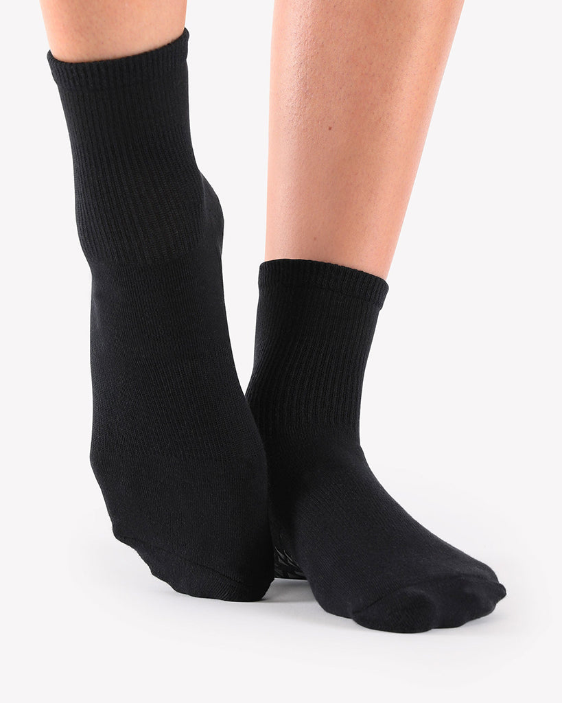 Pointe Studio Union Ankle Grip Sock - Womens - Black