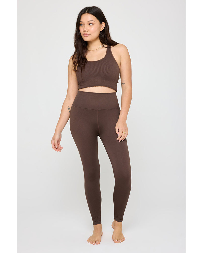 Spiritual Gangster Love Sculpt 7/8 Legging - Womens - Mocha