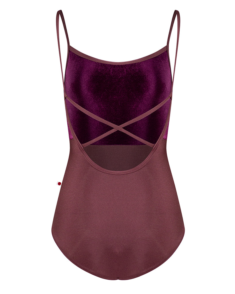 Yumiko Daniela with Velvet Cross Strap Camisole Leotard - Womens - Phoenix / Roxy