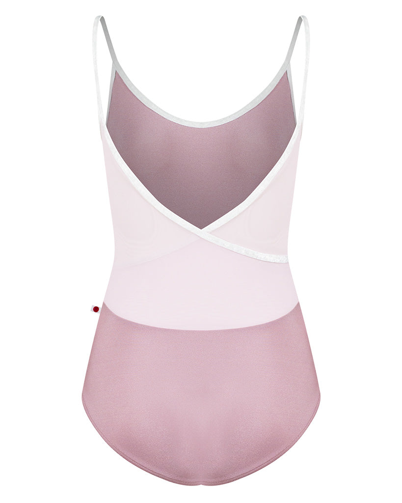 Yumiko Fiona with Mesh Back Camisole Leotard - Womens - Magic / Mesh Rose / White