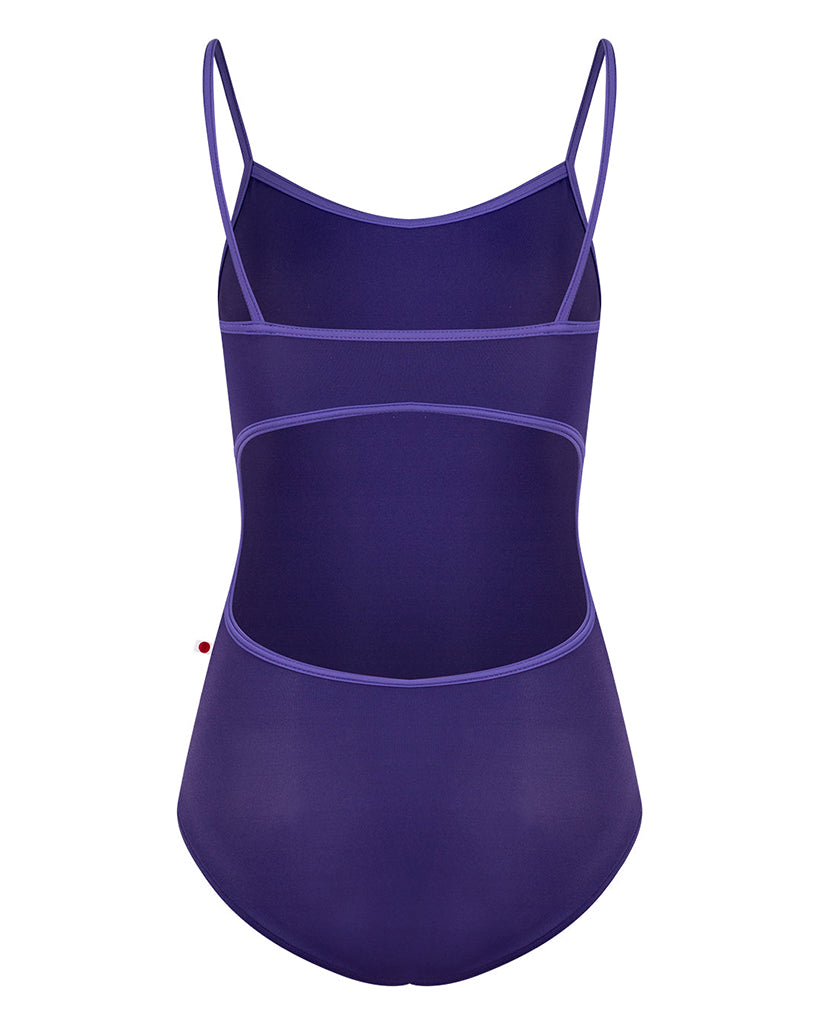 Yumiko Kiki Cut Out Back Camisole Leotard - Womens - Myth / Wisteria