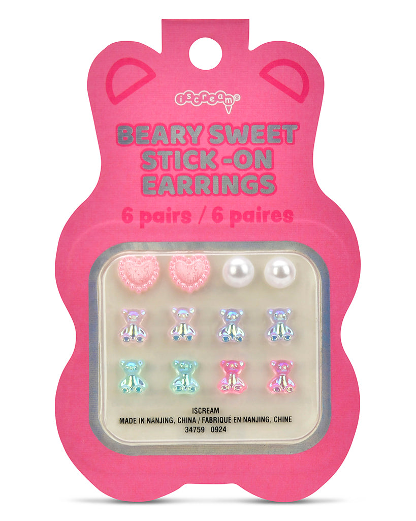 iscream Beary Sweet Stick-on Earrings - 815362